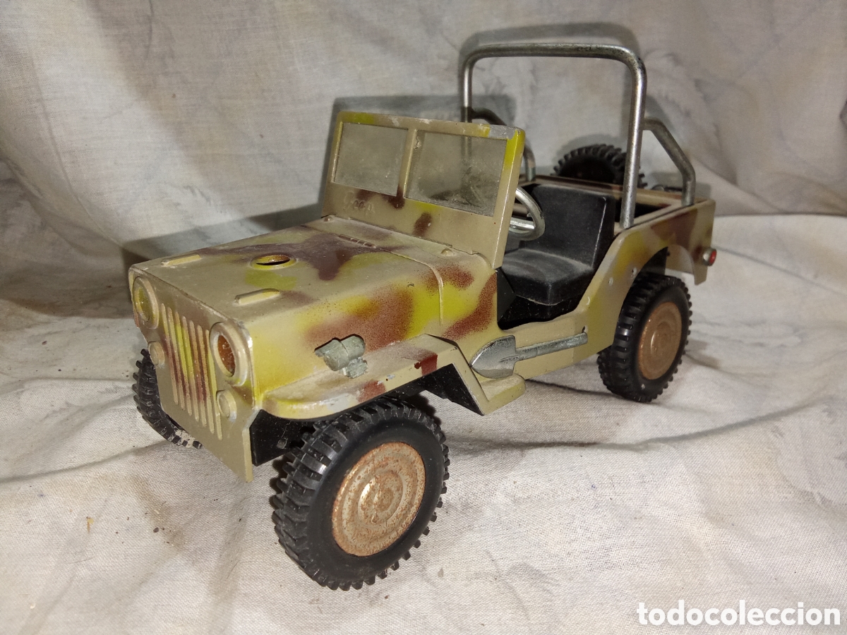 Voitures &agrave; l'&eacute;chelle: ANTIGUO JEEP DE PLASTICO MUY DURO TIPO BAQUELITA CON PLACA MET&Aacute;LICA SIN MARCA