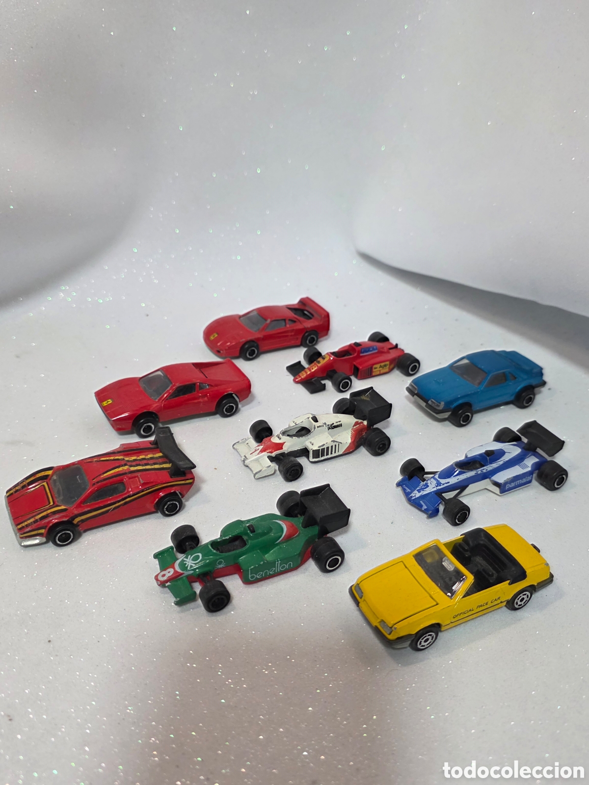 Coches a escala: Lote 9 vehiculos majorette super coches a&ntilde;os 80/90