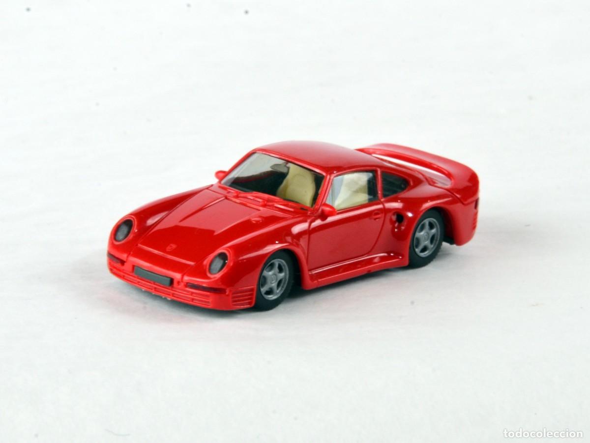 Coches a escala: Herpa High Tech Escala 1:87 H0 Porsche 959 Rojo