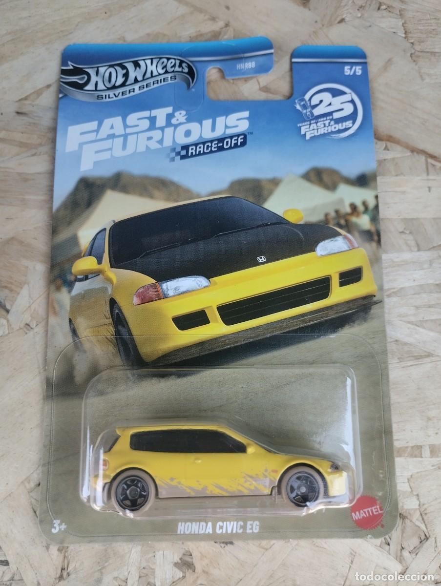 Coches a escala: Hot wheels fast furious honda civic eg