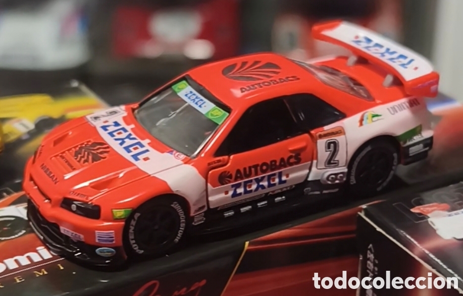 Coches a escala: JGTC. Nissan Skyline GT-R (R34) ARTA 1999. Tomica 1/64. Leer bien descripci&oacute;n