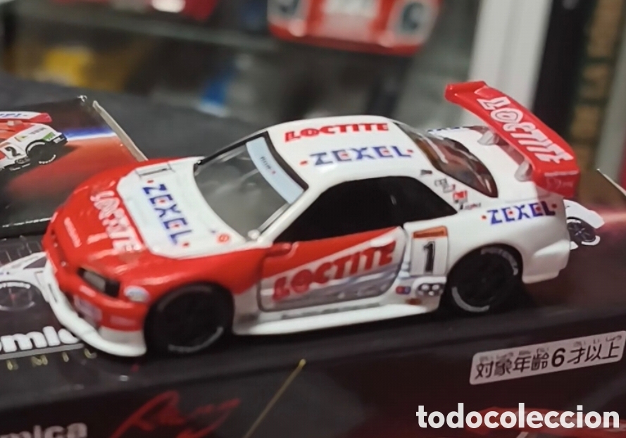 Coches a escala: JGTC. Nissan Skyline GT-R (R34) Loctite 2000. Tomica 1/64. Leer bien descripci&oacute;n