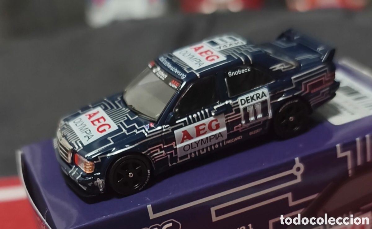 Coches a escala: DTM. Mercedes Benz 190 E Evo1. D. Snobeck 1989. Tarmac 1/64. Leer bien descripci&oacute;n
