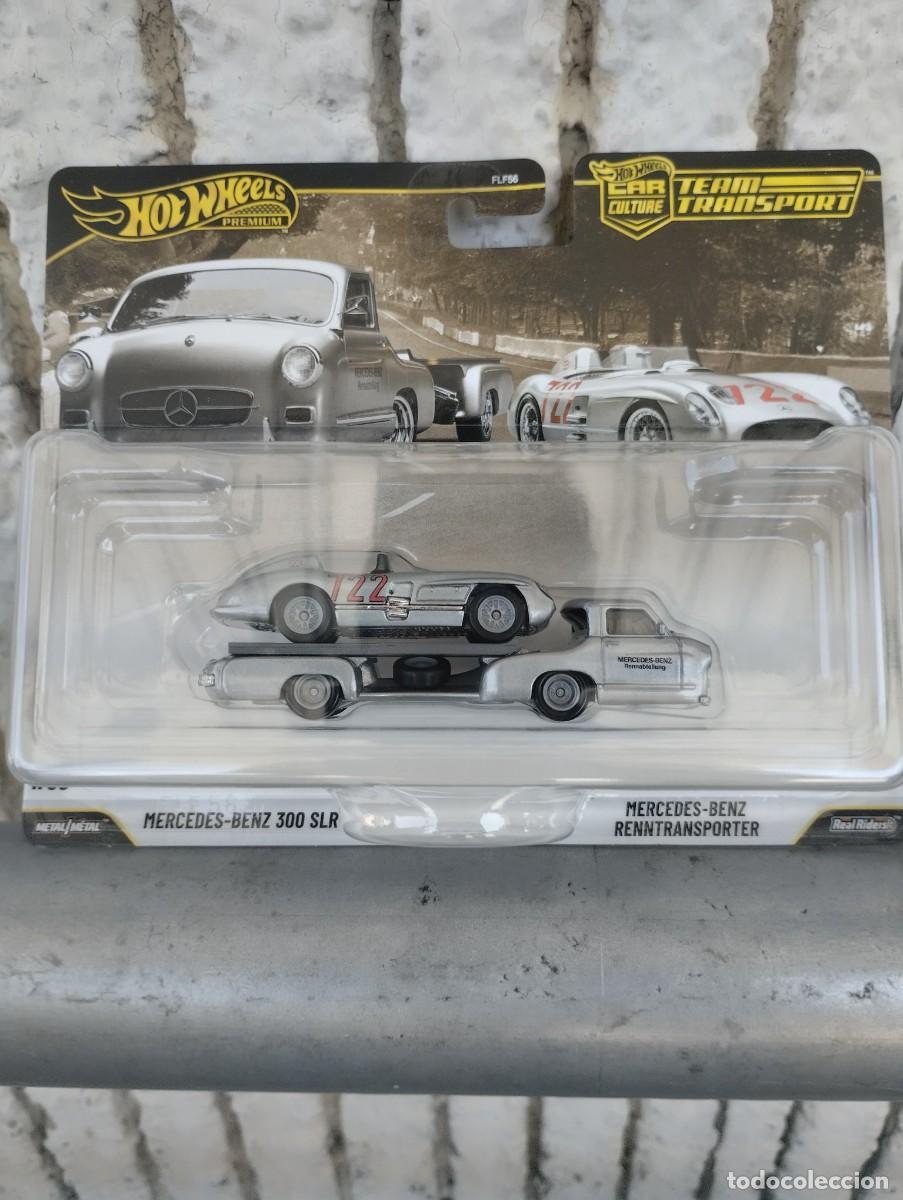 Coches a escala: Hot wheels team transport mercedes