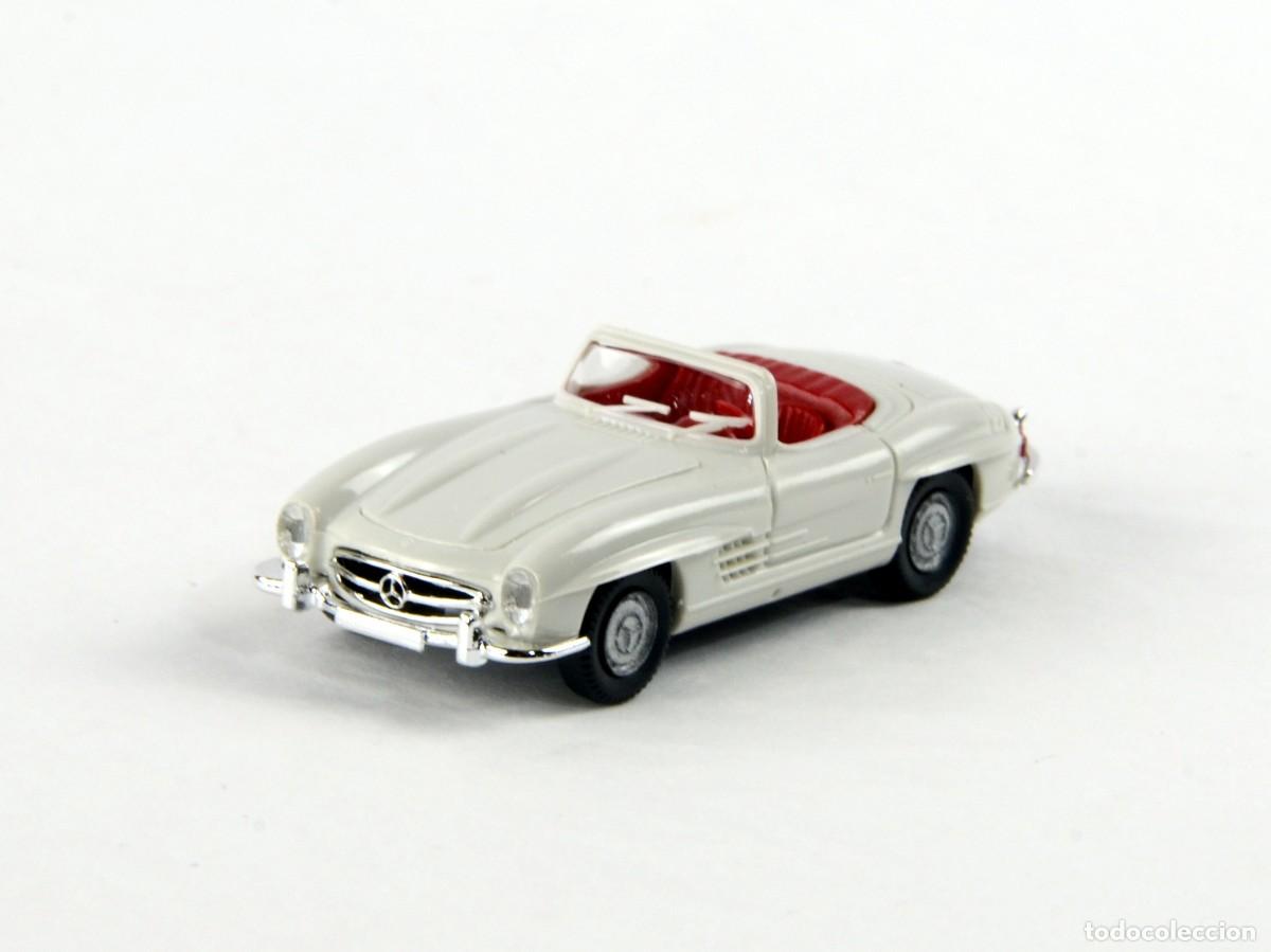 Coches a escala: Wiking Escala 1:87 H0 Mercedes Benz 300SL Roadster Blanco Impecable con Caja
