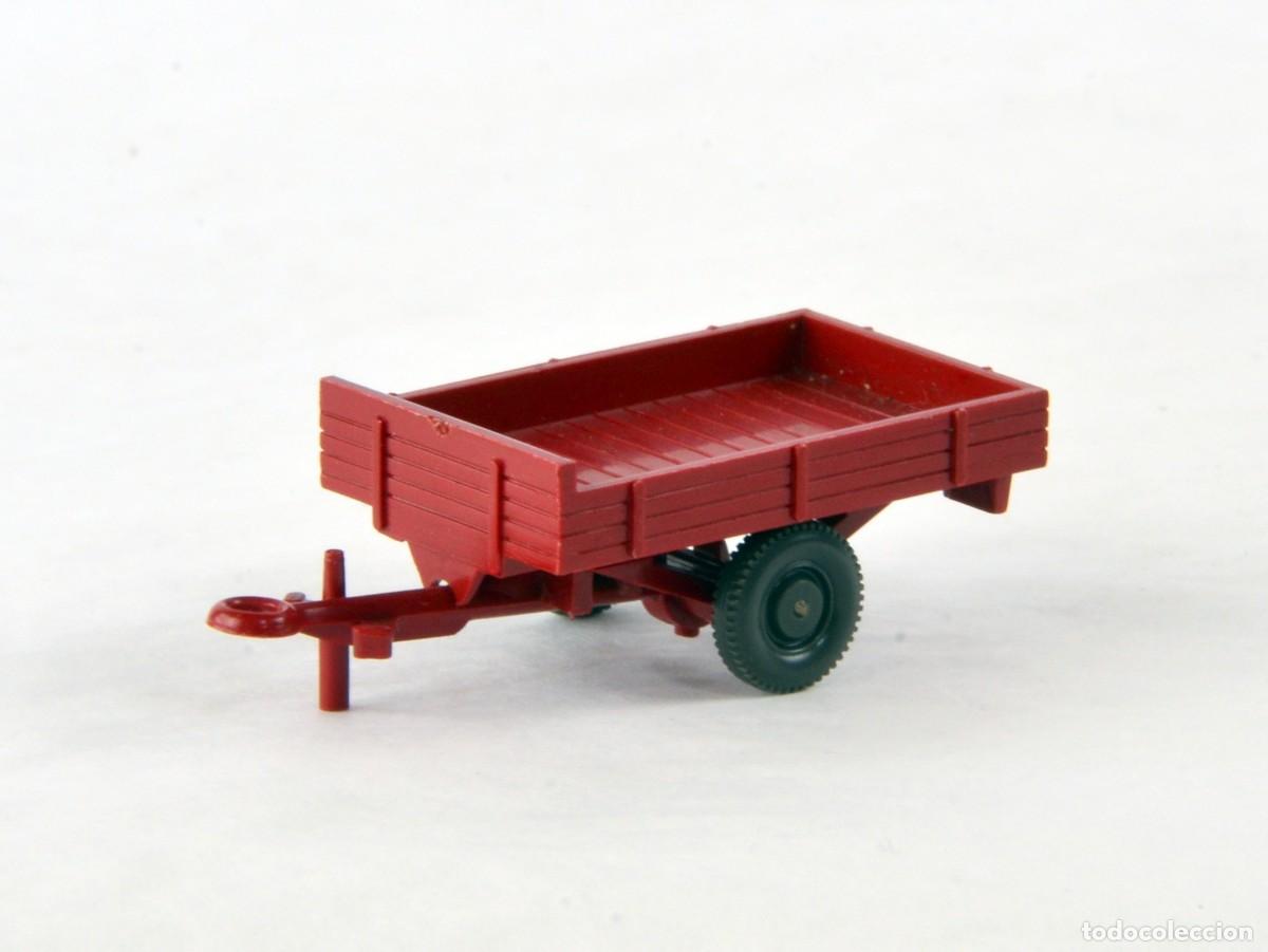 Coches a escala: Wiking Escala 1:87 H0 Antiguo Remolque Agr&iacute;cola Allgaier 1958 - 83