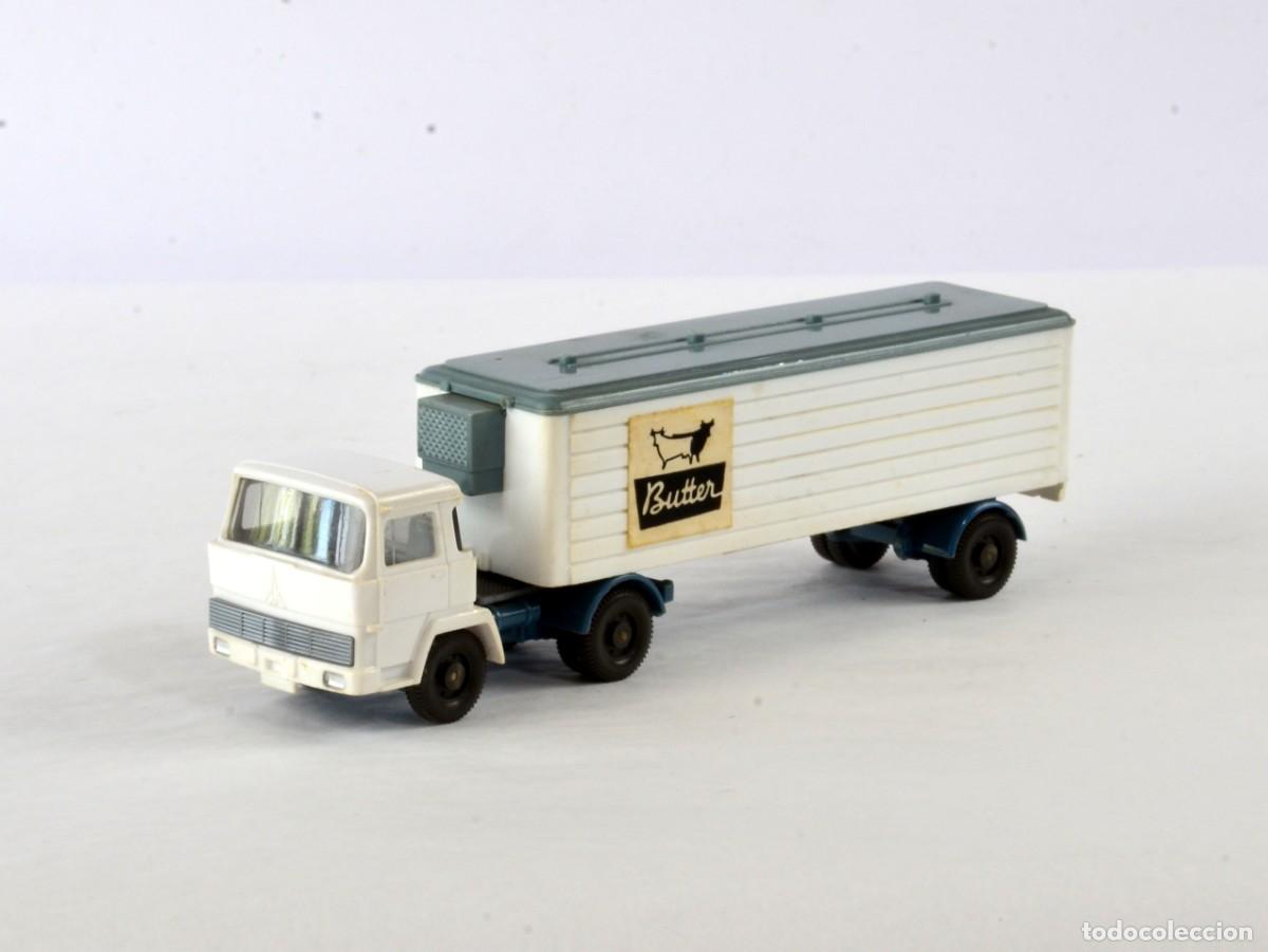 Coches a escala: Wiking Escala 1:87 H0 Antiguo Cami&oacute;n Articulado Frigor&iacute;fico Magirus 100D7 &rdquo;Butter&rdquo; 1971 - 73