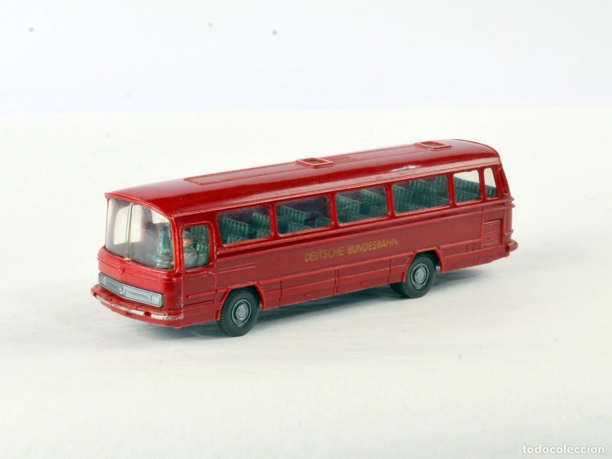 Coches a escala: Wiking Escala 1:87 H0 Antiguo Autob&uacute;s Mercedes Benz O302 Burdeos DBB 1967 - 73