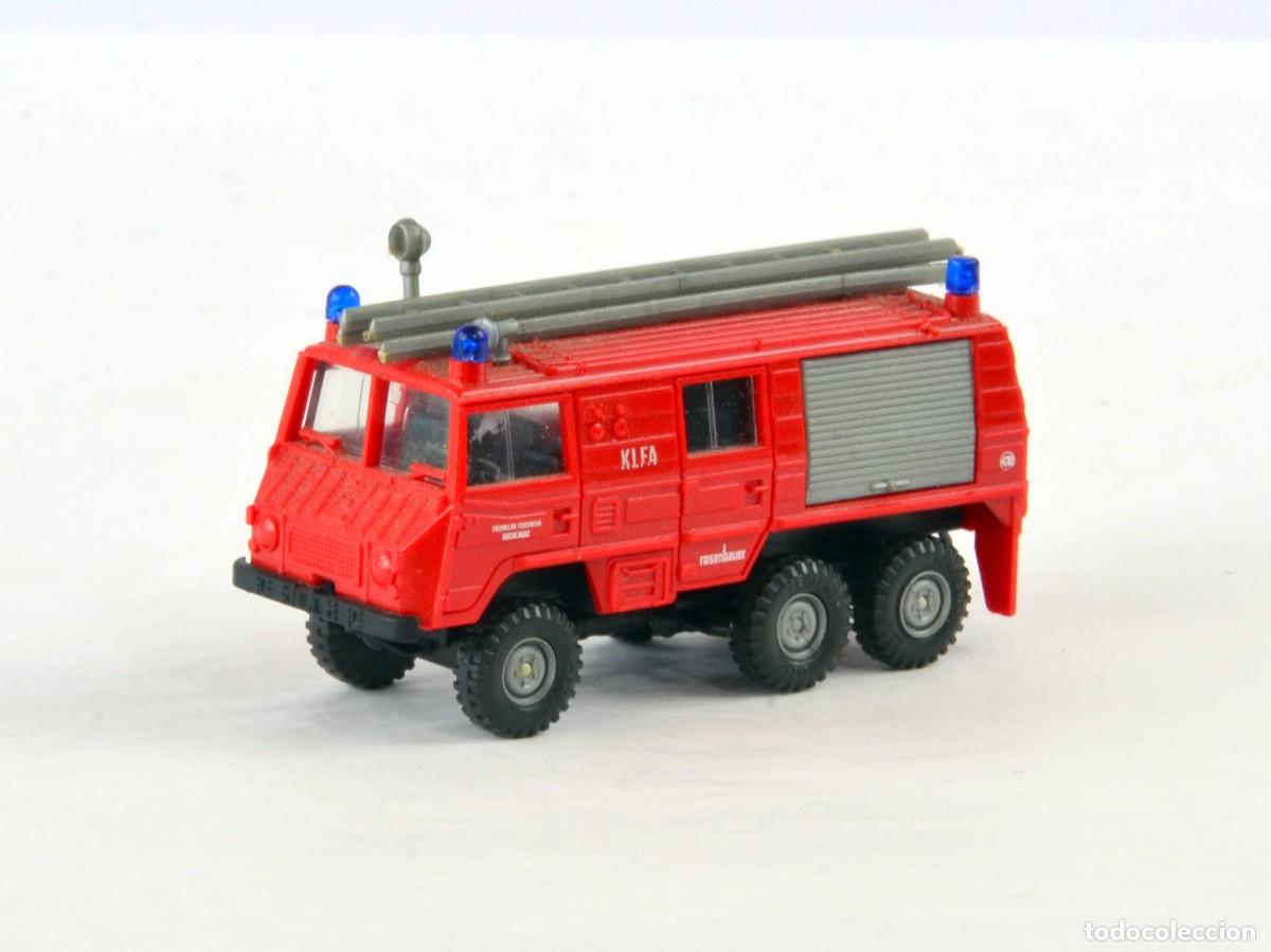 Coches a escala: Roco Escala 1:87 H0 Bomberos Steyr Puch Pinzgauer 6x6 KLFA Rosenbauer