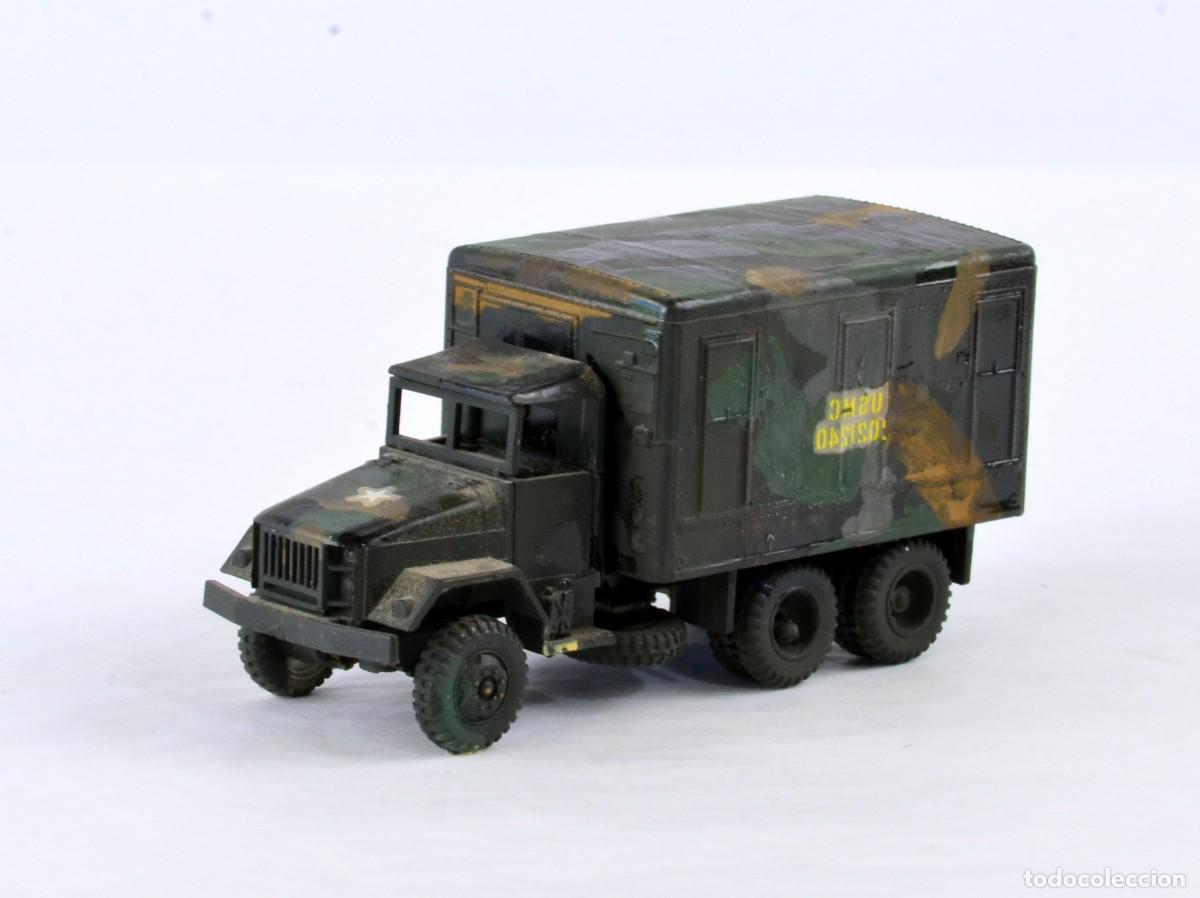 Coches a escala: Roco Minitanks Escala 1:87 H0 Cami&oacute;n Militar GMC Pintado