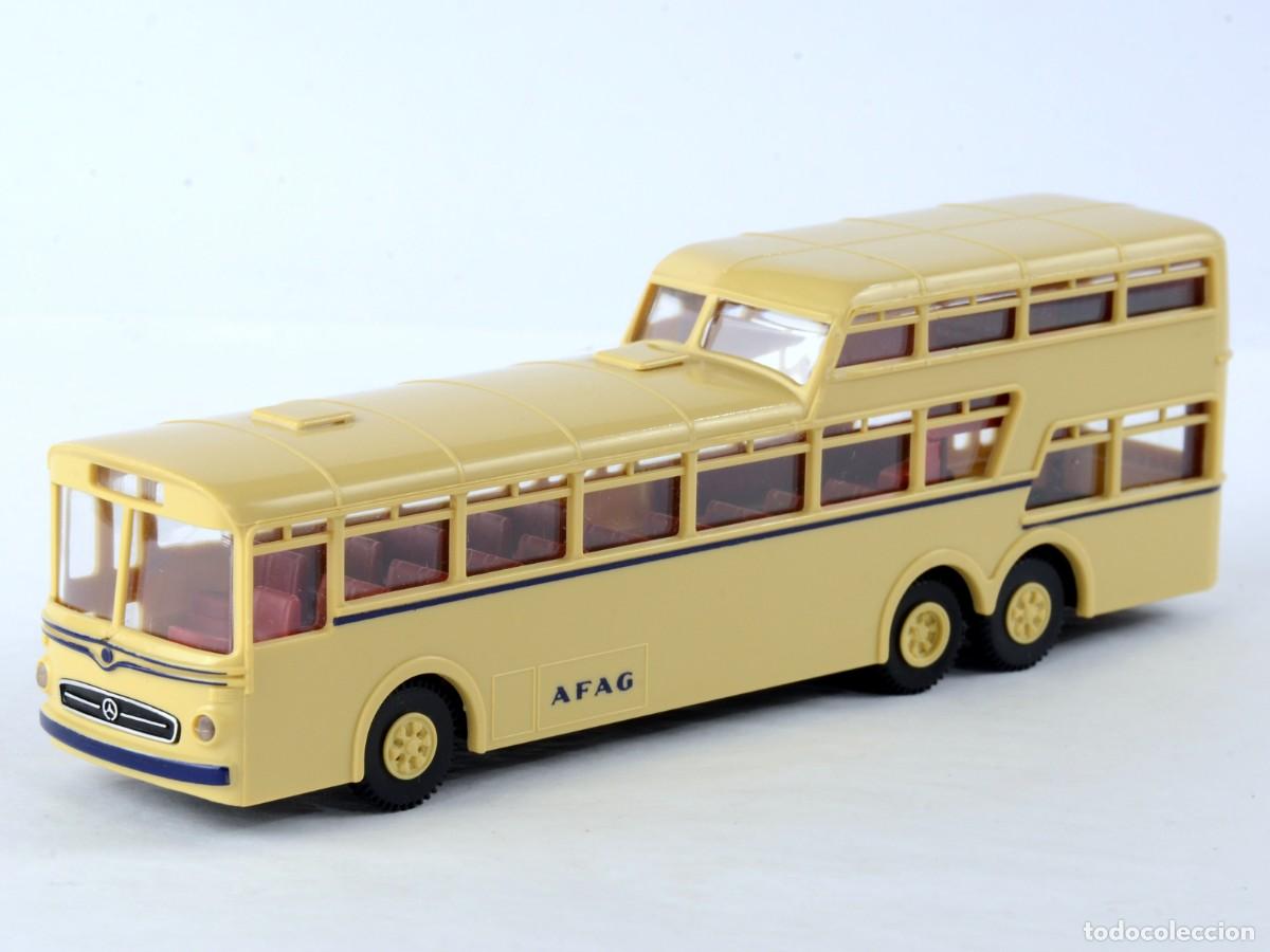 Coches a escala: Brekina Escala 1:87 H0 Mercedes Benz O317 1 1/2 Piso AFAG con caja