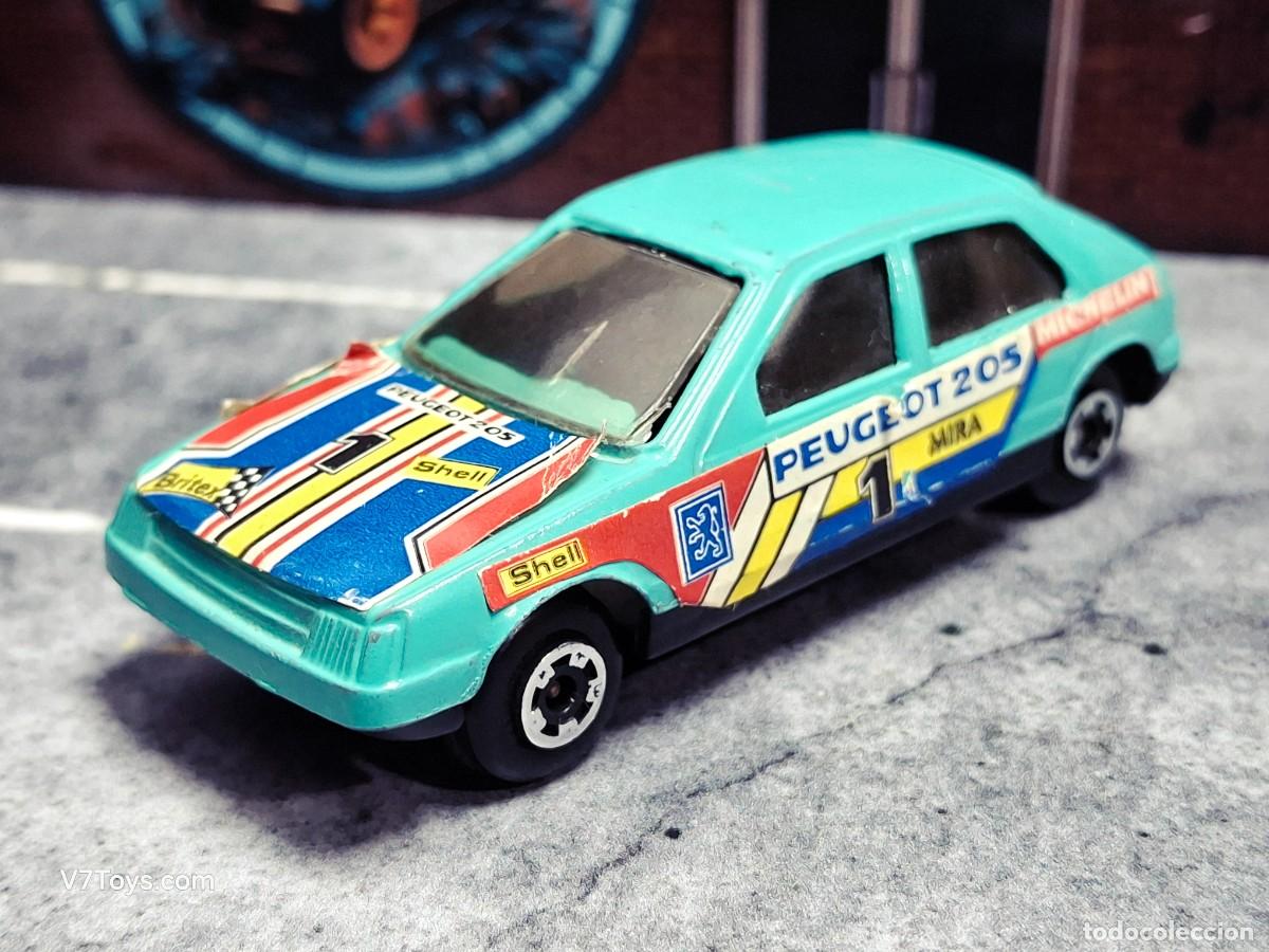 Coches a escala: Peugeot 205 N&ordm; 201 Mira 1/64 (ver fotos)
