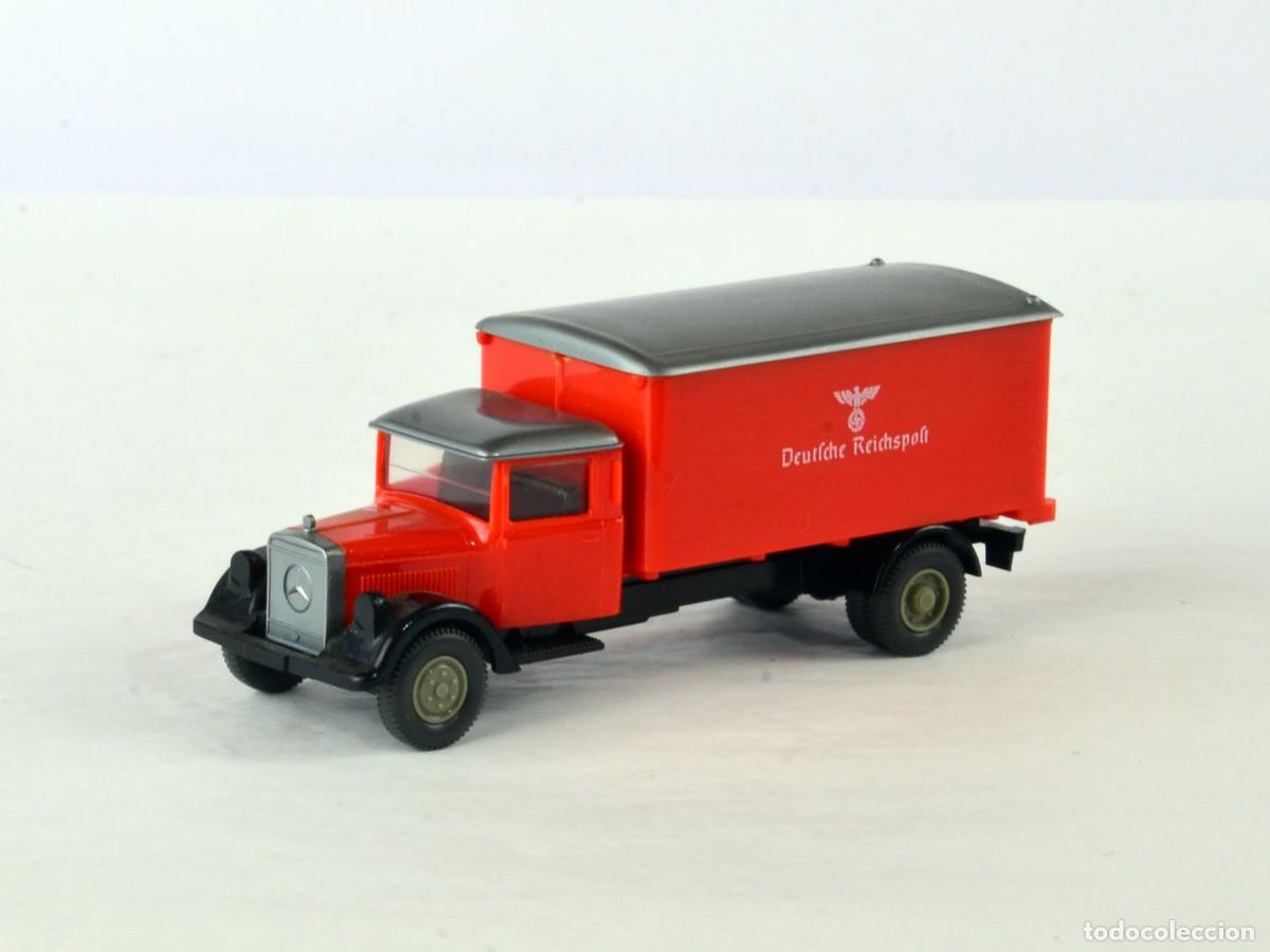 Coches a escala: Wiking Escala 1:87 H0 Mercedes Benz L2500 Deutsche Reichspost Rojo Claro
