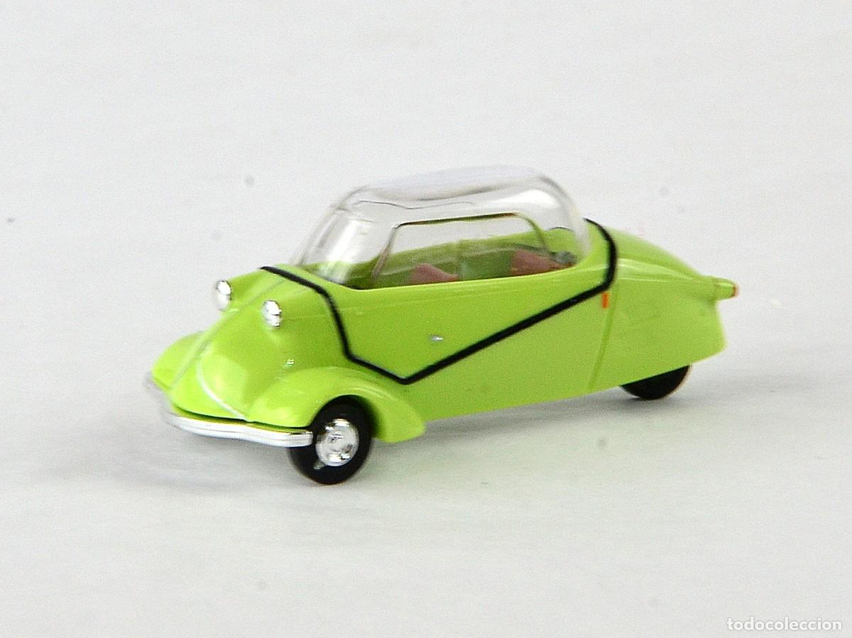 Coches a escala: Busch Escala 1:87 H0 Messerschmitt KR200 Verde Impecable con Caja