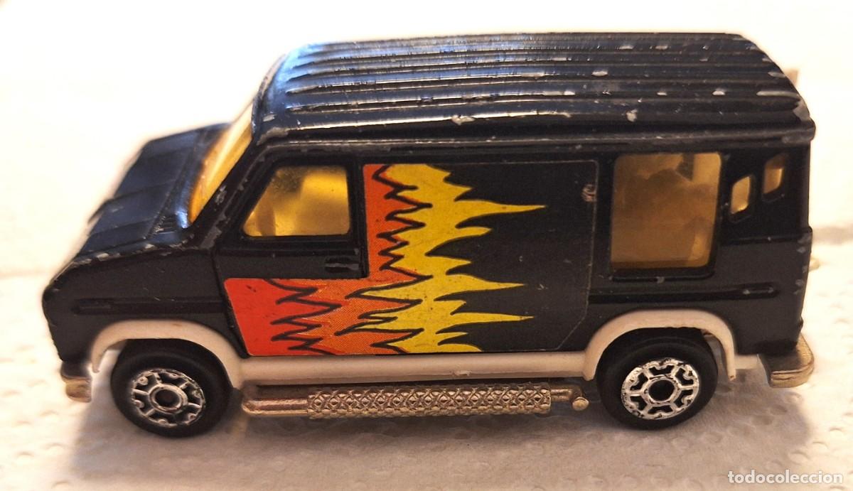 Coches a escala: COCHE ESCALA ANTIGUO - U. S. VAN - A&Ntilde;OS 80 - MARCA MAJORETTE (FRANCIA)