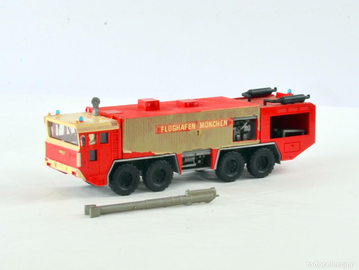 Coches a escala: Preiser Escala H0 1:87 Faun Magirus Deutz FLF 80/200 Bomberos Aeropuerto M&uuml;nchen para Arreglar