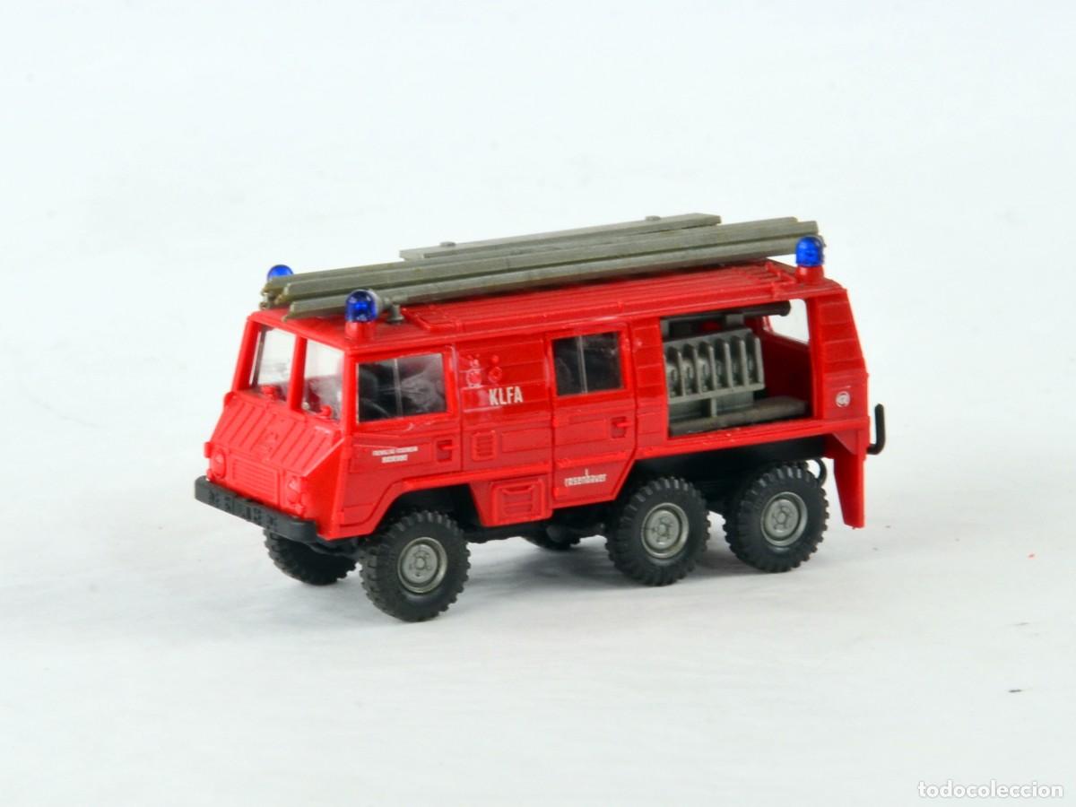 Auto in scala: Roco Escala 1:87 H0 Bomberos Steyr Puch Pinzgauer 6x6 KLFA Rosenbauer