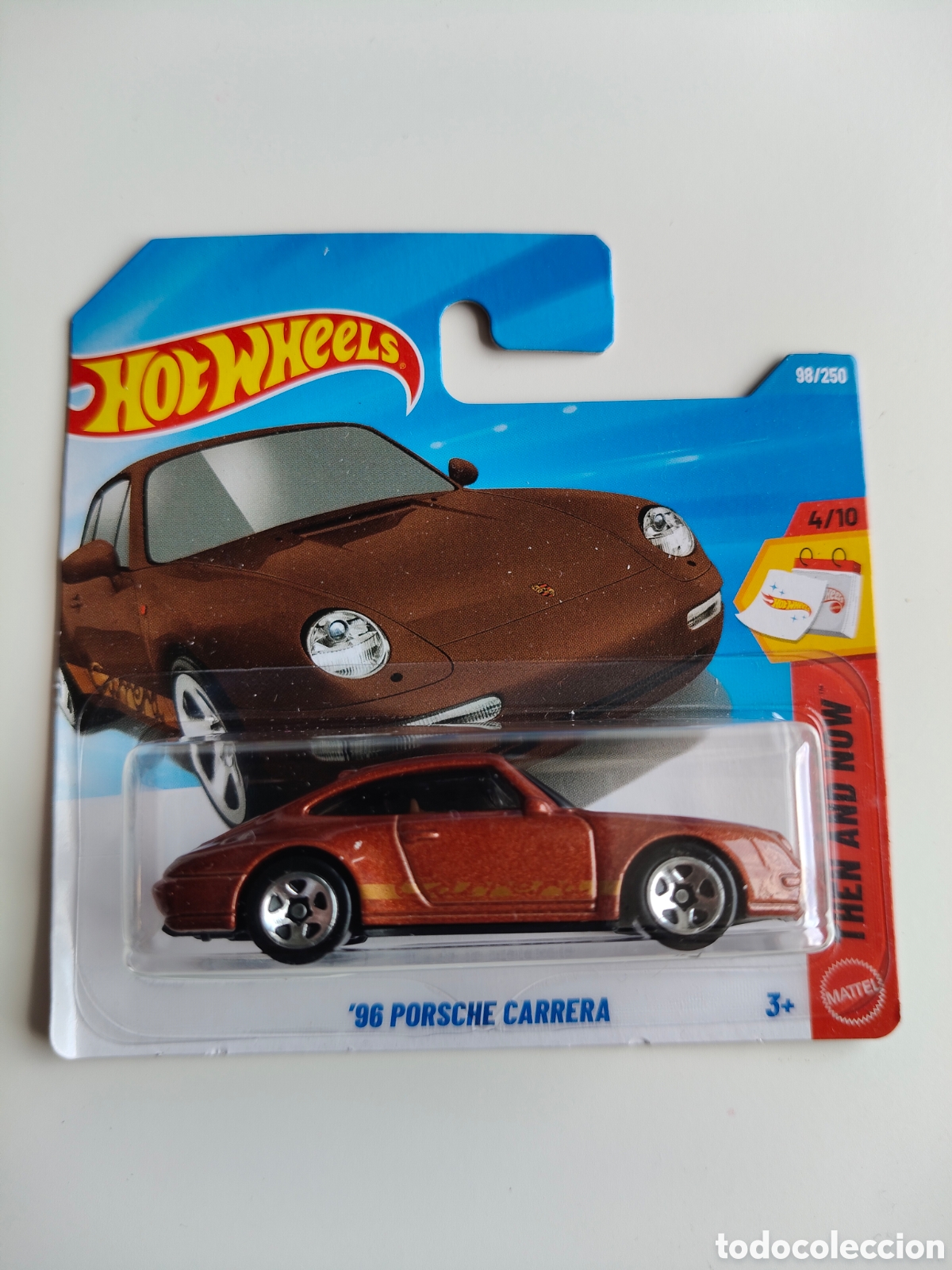 Coches a escala: HOT WHEELS '96 PORSCHE CARRERA BRONCE. COCHE COLECCION 1/64 THEN AND NOW 2026.