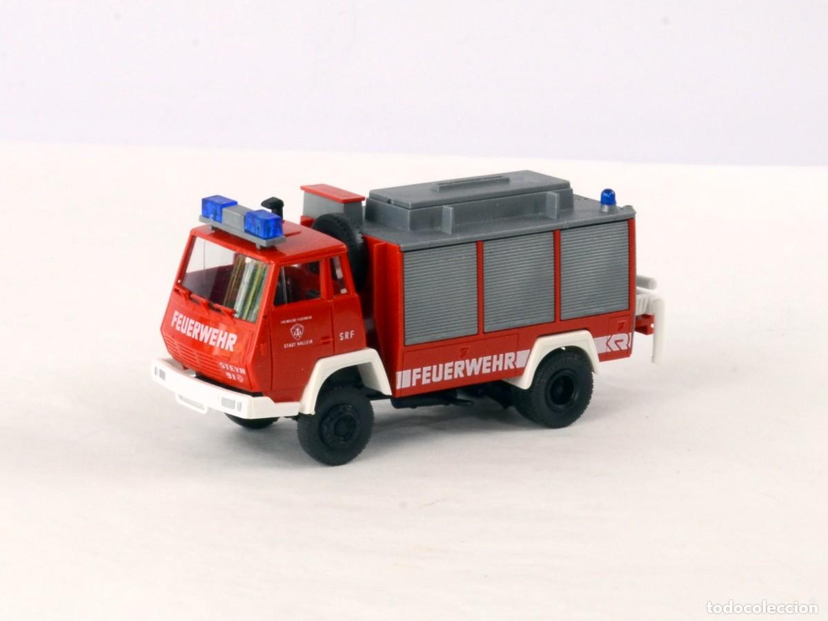 Coches a escala: Roco Escala 1:87 H0 Cami&oacute;n de Bomberos Steyr 91 TLFA 4000-120 F&uuml;gen