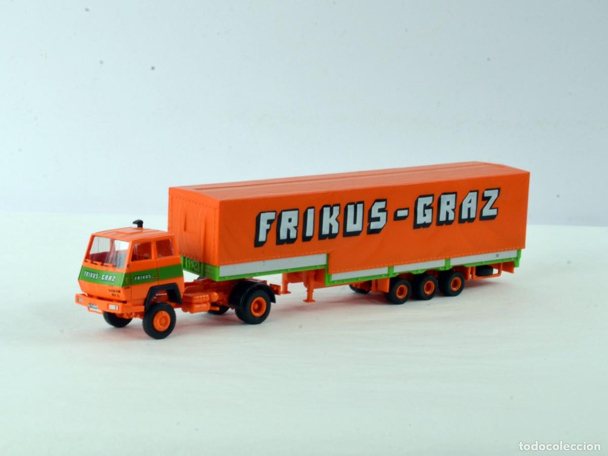 Model Cars: Roco Escala 1:87 H0 Cami&oacute;n Articulado Jumbo Steyr 91 Frikus Graz