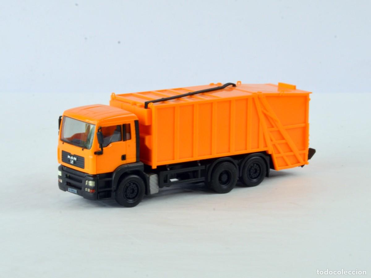 Coches a escala: Herpa Escala 1:87 H0 Cami&oacute;n de Recogida de Basura Compactador MAN F8