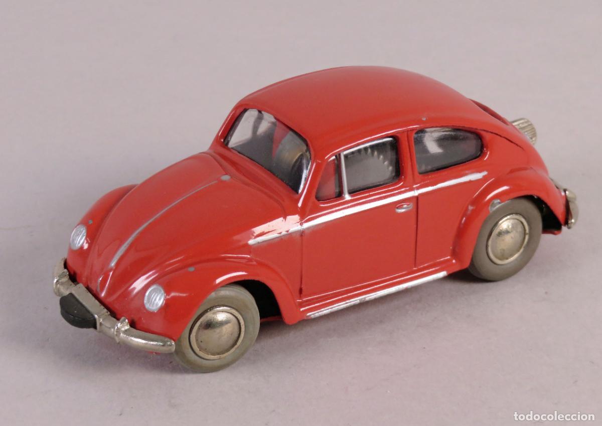 Coches a escala: Volkswagen Micro Racer Schuco 1046 Made Western Germany a&ntilde;os 60 a cuerda funciona