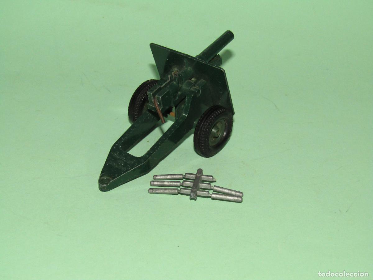 Coches a escala: Antiguo Ca&ntilde;&oacute;n 25 Pounder Gun Howitzer Fabricado por BRITAINS Made in England A&ntilde;o 1970s.