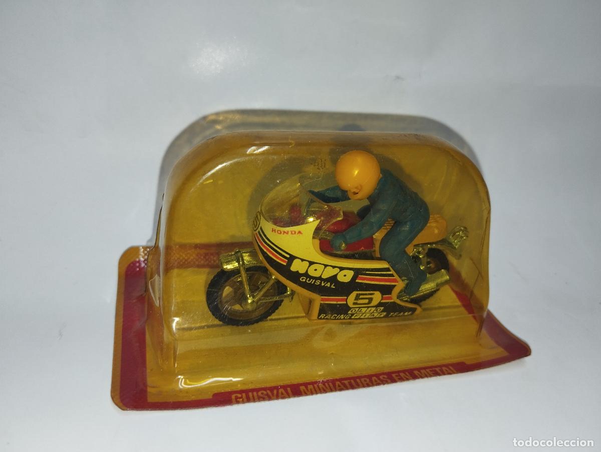 Coches a escala: Moto a escala marca guisbal antigua
