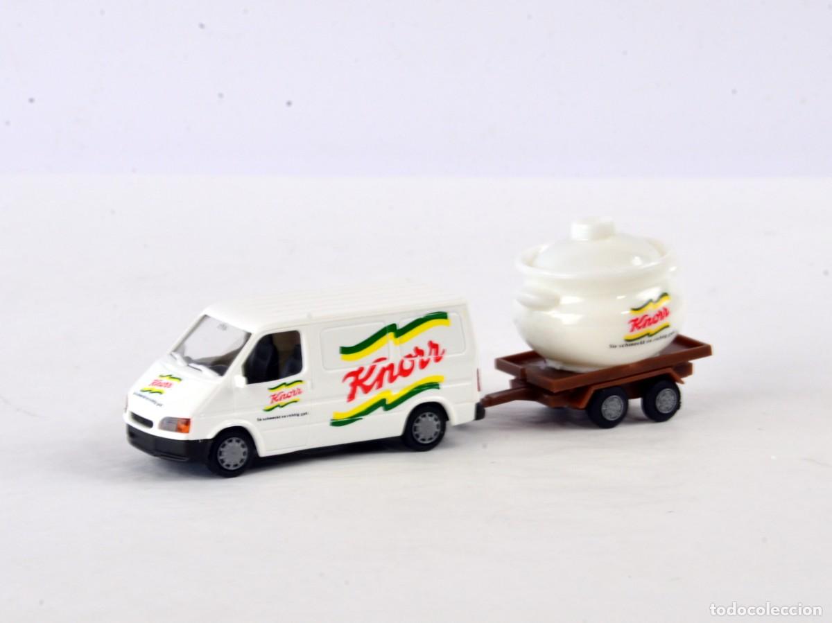 Coches a escala: Reitze Escala 1:87 H0 Ford Transit MKIII con Remolque Knorr Impecable con Caja