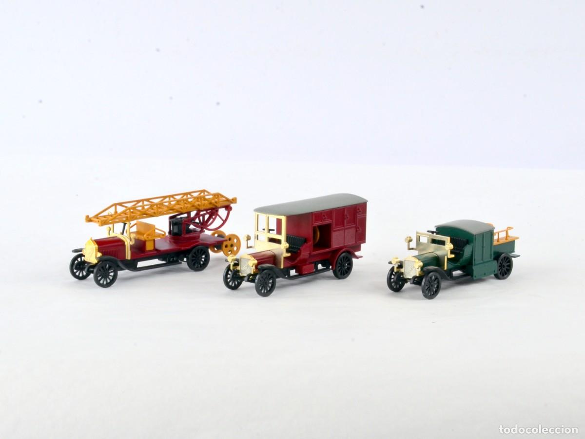 Coches a escala: M&auml;rklin Escala 1:87 H0 1894 Set de Camiones Hist&oacute;ricos Bomberos Impecable con Caja