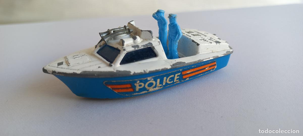 Coches a escala: Matchbox - Lesney. Police Launch (barca/lancha de polic&iacute;a). Superfast Made in England. 1976