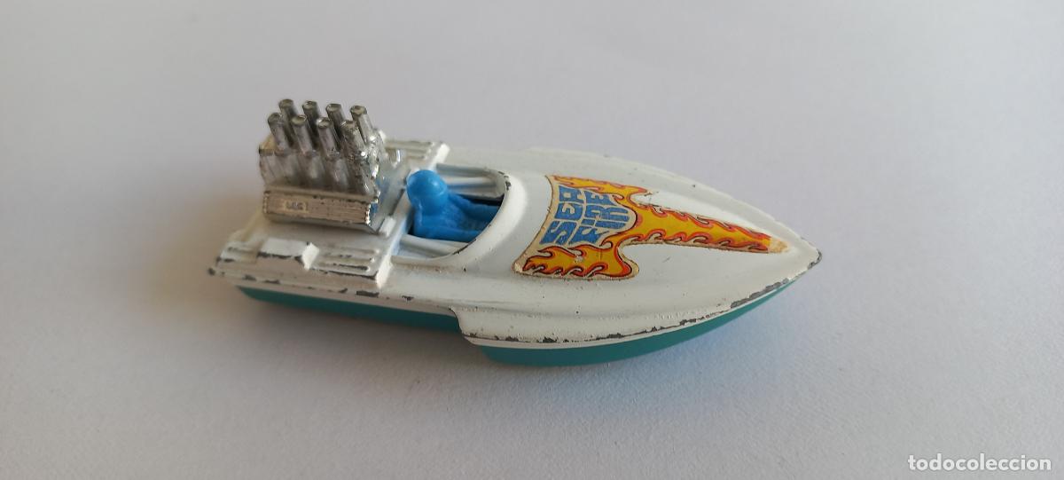 Coches a escala: Matchbox Lesney Superfast Seafire boat lancha fuera borda N&ordm; 5 a&ntilde;o 1975 Made in England. Sea Fire