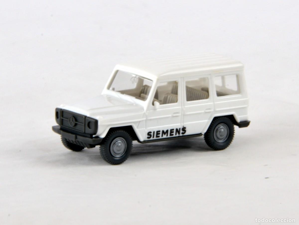 Coches a escala: Wiking Escala 1:87 H0 Mercedes Benz Clase G Blanco Siemens Impecable con Caja