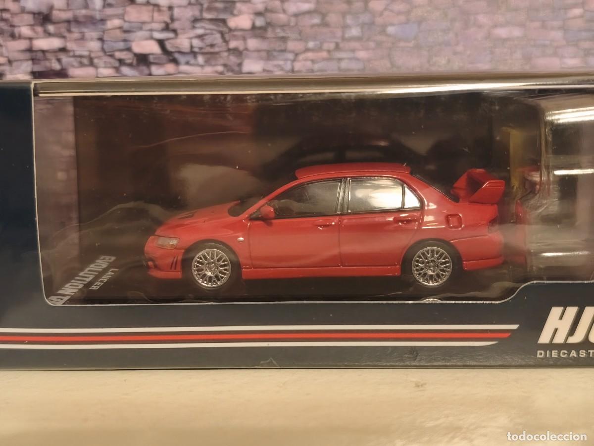 Coches a escala: Mitsubishi Lancer Evo 7 2001. Hobby Japan 1/64. Leer bien descripci&oacute;n