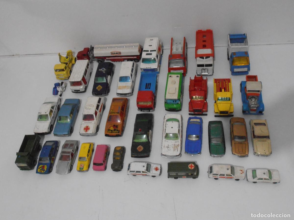 Coches a escala: LOTE 34 COCHES ANTIGUOS, GUISVAL, JOAL, MIRA, SOLIDO, RICO, CORGI