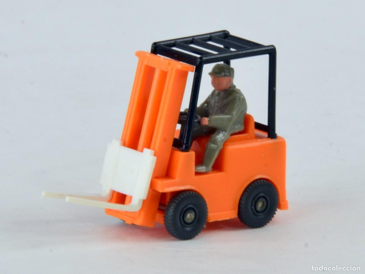 Coches a escala: Wiking Escala 1:87 H0 Carretilla Elevadora con Figura