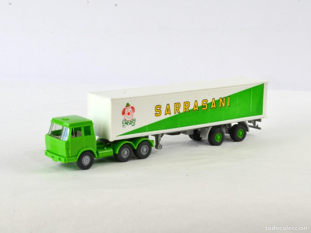 Coches a escala: Wiking Escala 1:87 H0 Cami&oacute;n Articulado Hanomag-Henschel Sarrasani Impecable