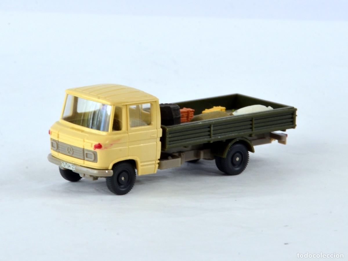 Coches a escala: Wiking Escala H0 1:87 Antiguo Mercedes Benz L406D L408 Plataforma 1973 - 91 Cargado