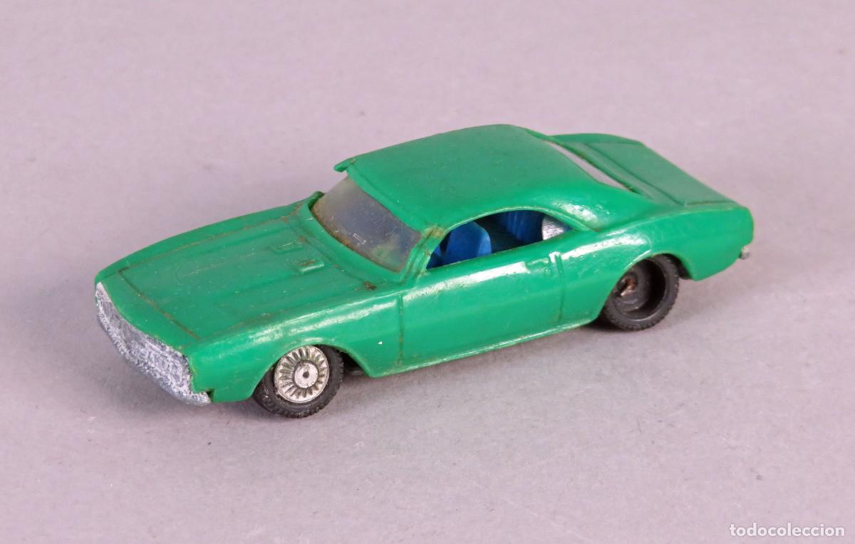 Coches a escala: Chevrolet Camaro Eldon Made in Spain color verde escala Matchbox a&ntilde;os 70 - 80