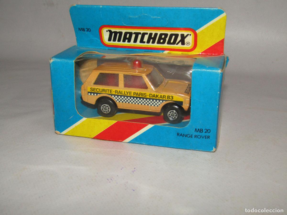 Coches a escala: Antiguo RANGE ROVER Securite Rallye PARIS DAKAR 83 de MATCHBOX a Estrenar - A&ntilde;o 1983