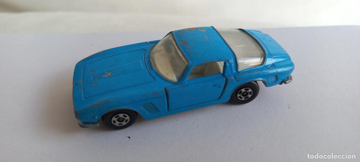 Coches a escala: Matchbox Superfast n&ordm; 14 Iso Grifo vintage de color azul. Lesney. Made in England. Coche miniatura.