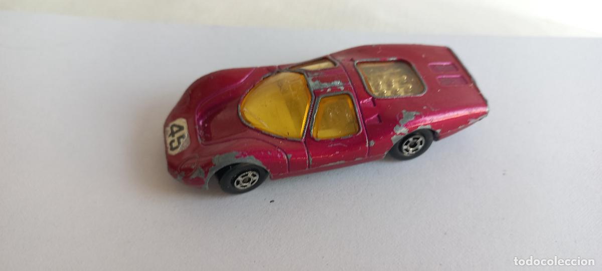 Coches a escala: Matchbox Lesney Superfast n&ordm; 5. Ford Group 6 de color rosa magenta. 1969. England. Coche miniatura.