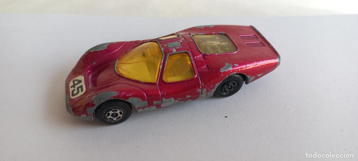 Coches a escala: Matchbox Lesney Superfast n&ordm; 5. Ford Group 6 de color rosa magenta. 1969. England. Coche miniatura.