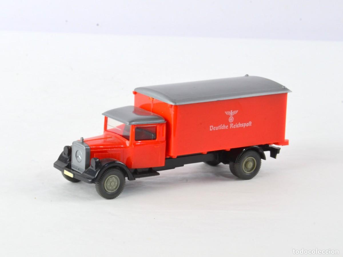 Coches a escala: Wiking Escala 1:87 H0 Mercedes Benz L2500 Deutsche Reichspost Rojo Claro