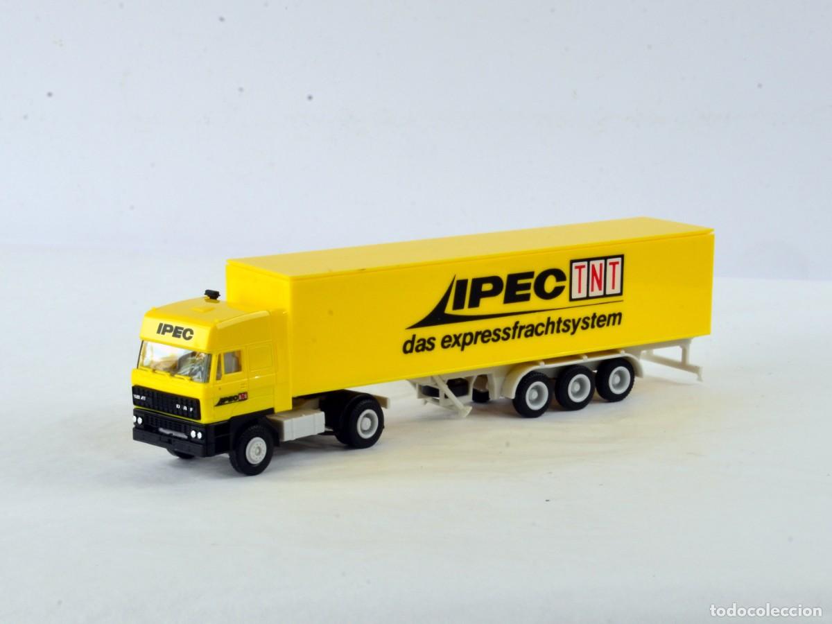 Coches a escala: Herpa Escala 1:87 H0 Cami&oacute;n Articulado DAF 3600ATi Ipec Impecable con Caja