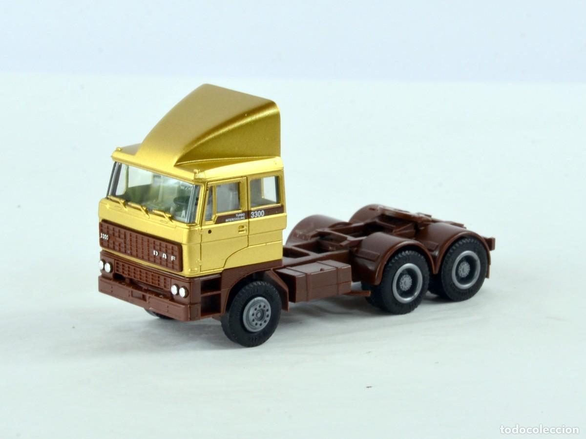 Coches a escala: Herpa Escala 1:87 H0 Cabeza Tractora DAF 3300 Impecable con Caja