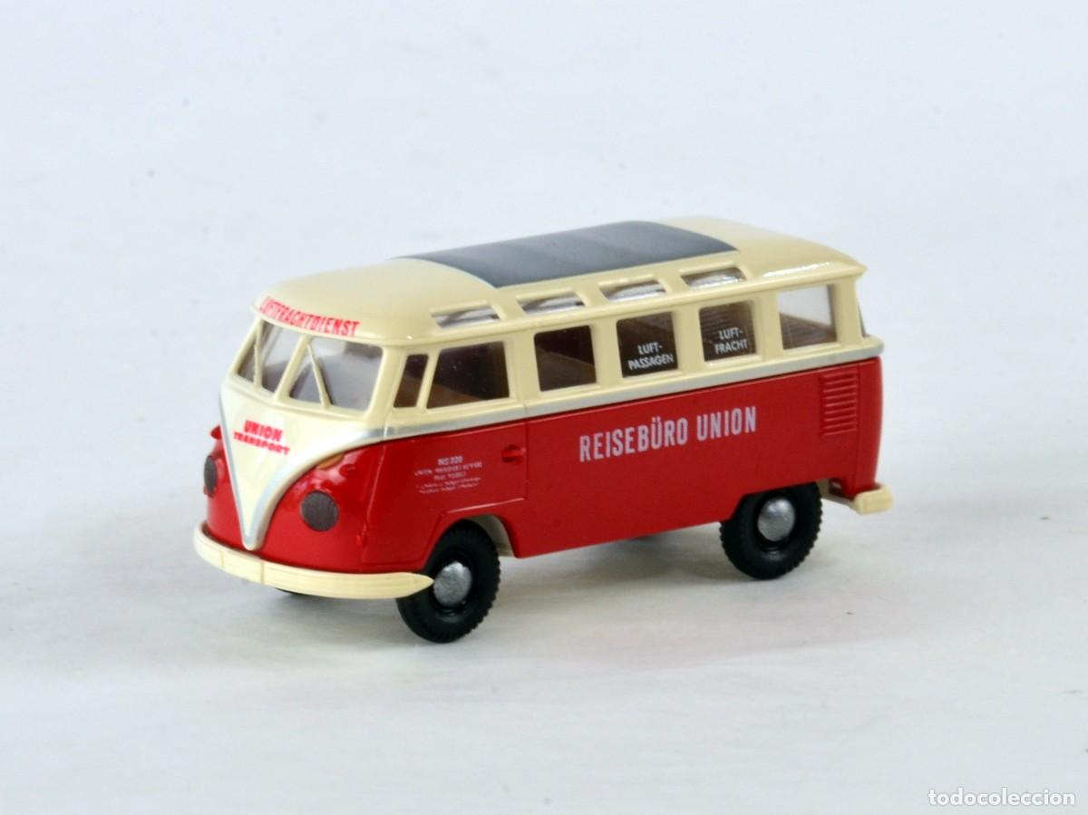 Coches a escala: Brekina Escala 1:87 H0 Volkswagen T1 b Samba Reisb&uuml;ro Union