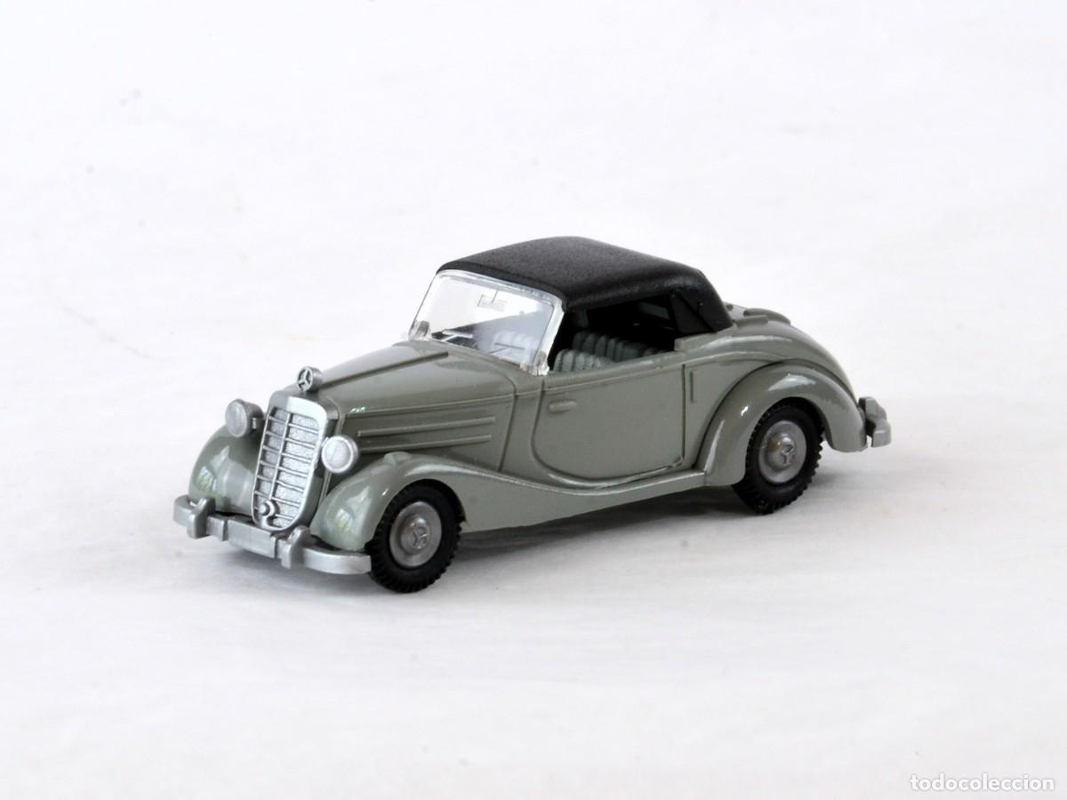 Coches a escala: Pralin&eacute; Escala 1:87 H0 Mercedes Benz 170S Cabrio Cerrado Gris