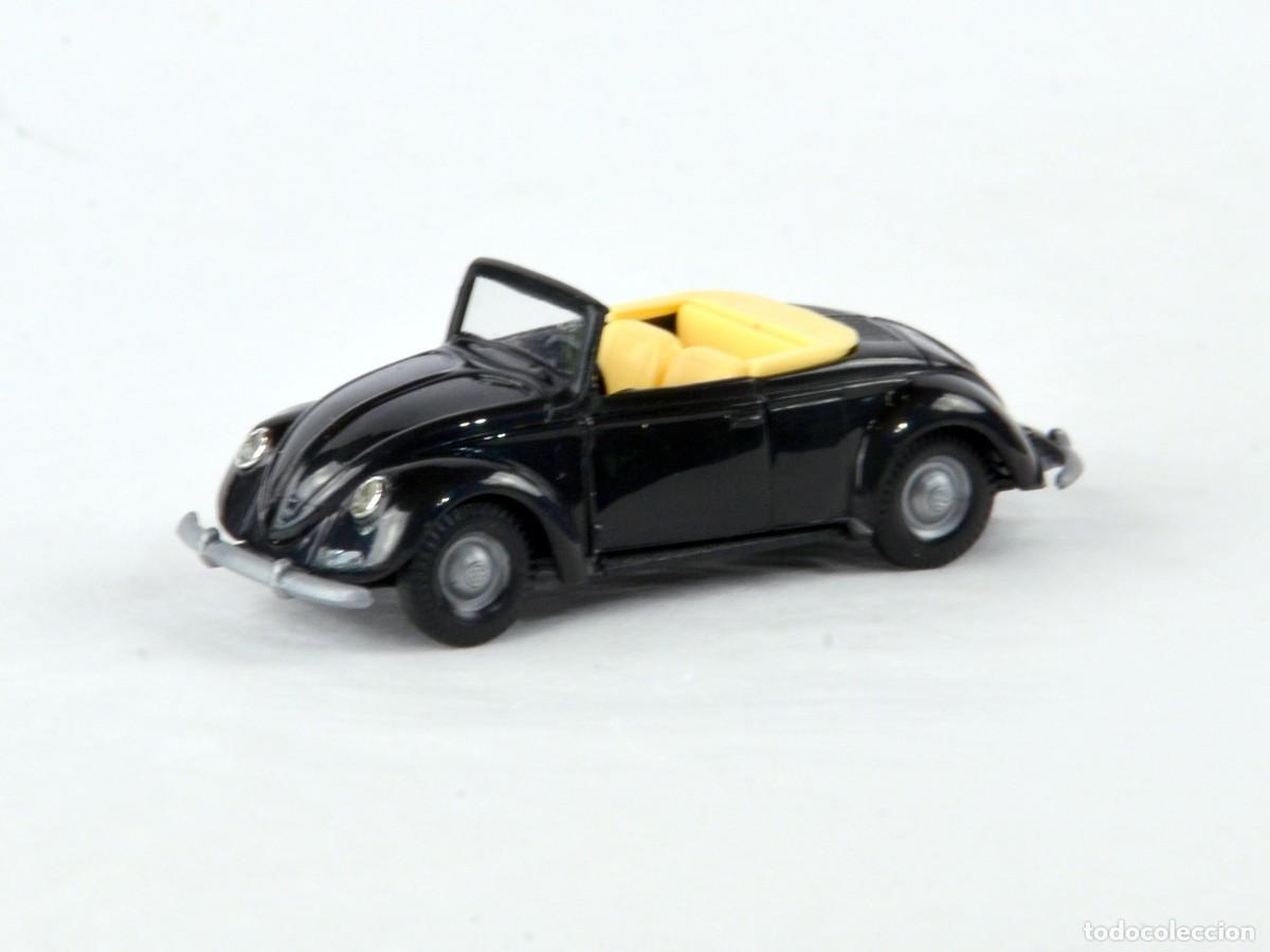 Coches a escala: Pralin&eacute; Escala 1:87 H0 Volkswagen 1200 Cabrio Hebm&uuml;ller Blanco Abierto con Caja