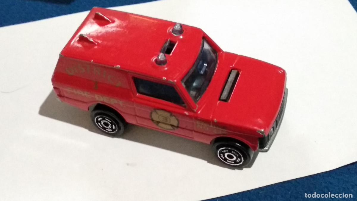 Coches a escala: MAJORETTE RANGE ROVER BOMBEROS REF. 246 ECH: 1/60 METALICO - Foto 1